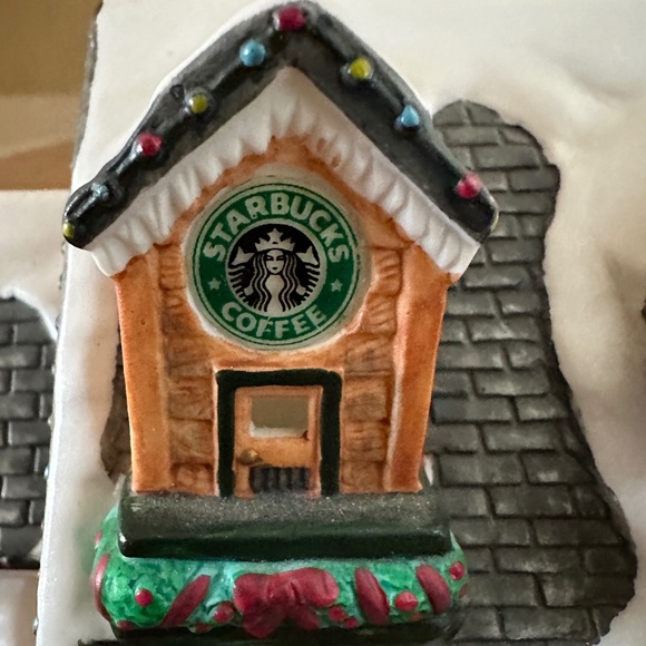 Starbucks Barista 2001 Lighted Christmas House Santa Sumatra Christmas Blend - Picture 8 of 16